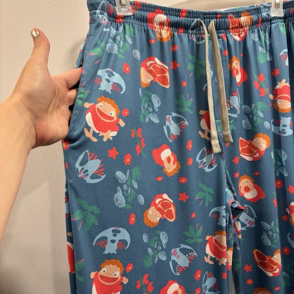 Ponyo Studio Ghibli Pajama Sleep lounge Pants Box Lunch Size 2x - Picture 4 of 5
